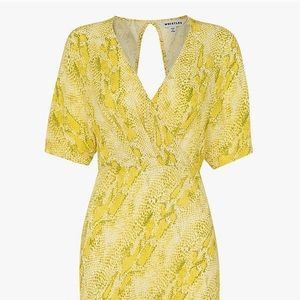 whistles python print midi dress